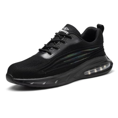 LJCCHM Sneaker Mit Stahlkappe, Bruchsichere Sicherheitssneaker Für Damen Und Herren, Durchstichsichere Arbeitsschuhe Mit Fußbettpolsterung,Schwarz,39 LJCCHM Sneaker Mit Stahlkappe, Bruchsichere Sicherheitssneaker Für Damen Und Herren, Durchstichsichere Arbeitsschuhe Mit Fußbettpolsterung,Schwarz,39 von LJCCHM