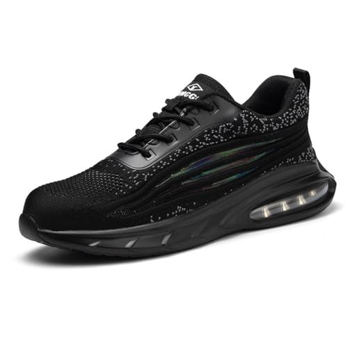 LJCCHM Sneaker Mit Stahlkappe, Bruchsichere Sicherheitssneaker Für Damen Und Herren, Durchstichsichere Arbeitsschuhe Mit Fußbettpolsterung,Weiß,44 LJCCHM Sneaker Mit Stahlkappe, Bruchsichere Sicherheitssneaker Für Damen Und Herren, Durchstichsichere Arbeitsschuhe Mit Fußbettpolsterung,Weiß,44 von LJCCHM