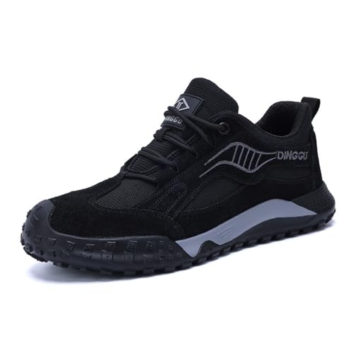 Sicherheitssneaker, leichte, durchstichsichere Sneaker mit Stahlkappe, gepolsterte, modische, atmungsaktive und Bequeme Arbeitsschuhe,Schwarz,44 Sicherheitssneaker, leichte, durchstichsichere Sneaker mit Stahlkappe, gepolsterte, modische, atmungsaktive und Bequeme Arbeitsschuhe,Schwarz,44 von LJCCHM