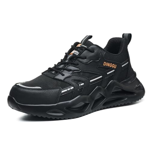 Sicherheitssneaker Für Herren, Leichte, Atmungsaktive Sicherheitsschuhe, Leichte, rutschfeste, Durchstichsichere, Bruchsichere Sneaker Mit Stahlkappe,Schwarz,40 Sicherheitssneaker Für Herren, Leichte, Atmungsaktive Sicherheitsschuhe, Leichte, rutschfeste, Durchstichsichere, Bruchsichere Sneaker Mit Stahlkappe,Schwarz,40 von LJCCHM