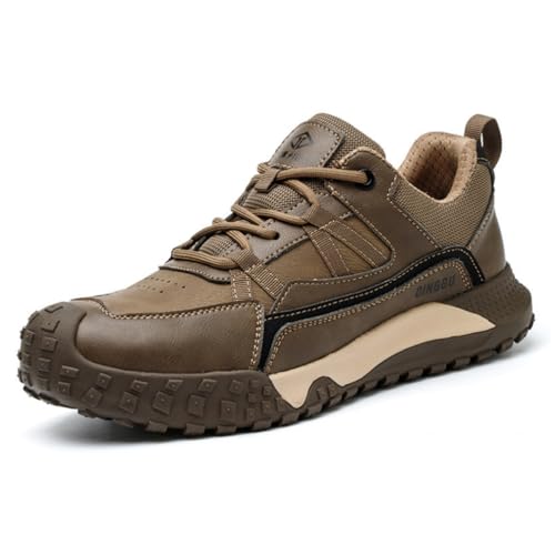 Sicherheitssneaker Für Herren, Leichte, Bequeme Sicherheitsschuhe, Atmungsaktive, rutschfeste Sneaker Mit Stahlkappe, Strapazierfähige, Bruchsichere, Durchstichsichere Arbeitsschuhe,Braun,42 Sicherheitssneaker Für Herren, Leichte, Bequeme Sicherheitsschuhe, Atmungsaktive, rutschfeste Sneaker Mit Stahlkappe, Strapazierfähige, Bruchsichere, Durchstichsichere Arbeitsschuhe,Braun,42 von LJCCHM