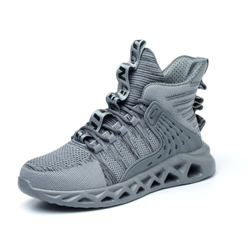 Sicherheitssneaker Für Herren, Leichte, Strapazierfähige, rutschfeste Arbeitsschuhe, Bruchsichere, Durchstichsichere Sneaker Mit Stahlkappe,Grau,48 Sicherheitssneaker Für Herren, Leichte, Strapazierfähige, rutschfeste Arbeitsschuhe, Bruchsichere, Durchstichsichere Sneaker Mit Stahlkappe,Grau,48 von LJCCHM