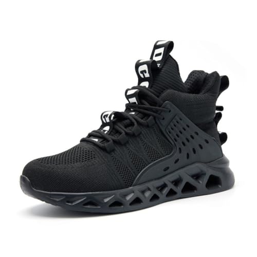 Sicherheitssneaker Für Herren, Leichte, Strapazierfähige, rutschfeste Arbeitsschuhe, Bruchsichere, Durchstichsichere Sneaker Mit Stahlkappe,Schwarz,46 Sicherheitssneaker Für Herren, Leichte, Strapazierfähige, rutschfeste Arbeitsschuhe, Bruchsichere, Durchstichsichere Sneaker Mit Stahlkappe,Schwarz,46 von LJCCHM