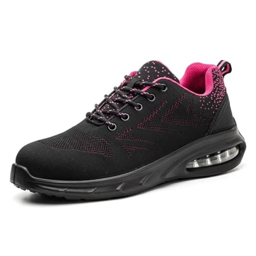 Sicherheitssneaker – Gepolsterte Schuhe, Herren- Und Damen-Sneaker Mit Stahlkappe, Leichte, Atmungsaktive Sicherheitsschuhe, Bruchsichere Arbeitsschuhe,Rosa,39 Sicherheitssneaker – Gepolsterte Schuhe, Herren- Und Damen-Sneaker Mit Stahlkappe, Leichte, Atmungsaktive Sicherheitsschuhe, Bruchsichere Arbeitsschuhe,Rosa,39 von LJCCHM