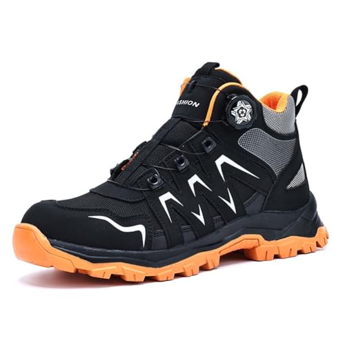 Stahlkappentrainer, Leichte Sicherheitsschuhe Für Herren, Stiefel, Leichte, Durchstichsichere Stahlkappentrainer, Bruchsichere Arbeitsschuhe,Orange,40 Stahlkappentrainer, Leichte Sicherheitsschuhe Für Herren, Stiefel, Leichte, Durchstichsichere Stahlkappentrainer, Bruchsichere Arbeitsschuhe,Orange,40 von LJCCHM