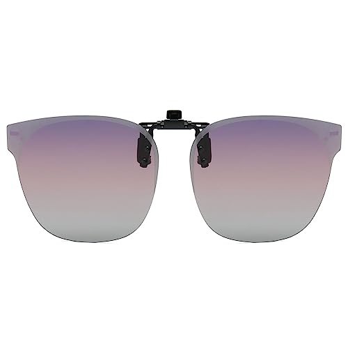 LJCZKA Polarisierte Clip auf sonnenbrille Herren Damen, Sonnenbrillen aufsatz Brille Polarisiert Flip-up für Brillenträger UV-Schutz von LJCZKA