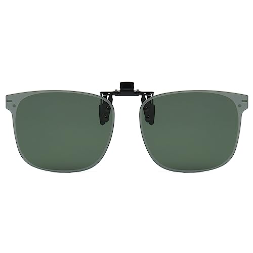 LJCZKA Polarisierte Sonnenbrille Clip Herren Damen, Sonnenbrille mit Clip für Brillenträger Polarisiert Clip auf Sonnenbrillen UV-Schutz von LJCZKA