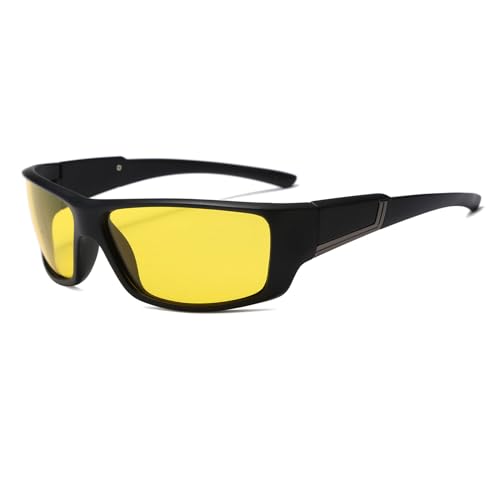 LJCZKA Polarisierte Sport-Sonnenbrille für Herren und Damen UV400 Schutz Fahrradbrille zum Angeln,Laufen,Fahren von LJCZKA