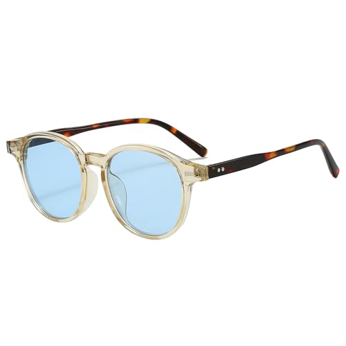 LJCZKA Retro Runde Sonnenbrille für Damen Herren Vintage Rund Sonnenbrille Klassisch Brille Moda mit UV400 Schutz LJCZKA Retro Runde Sonnenbrille für Damen Herren Vintage Rund Sonnenbrille Klassisch Brille Moda mit UV400 Schutz von LJCZKA