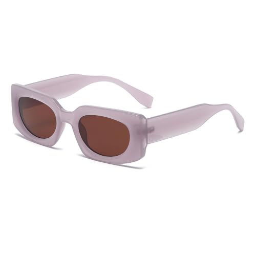 LJCZKA Sonnenbrille Vintage Rechteckig Mode Retro 90er Quadratische Sonnenbrille für Damen Herren mit UV400-Schutz LJCZKA Sonnenbrille Vintage Rechteckig Mode Retro 90er Quadratische Sonnenbrille für Damen Herren mit UV400-Schutz von LJCZKA