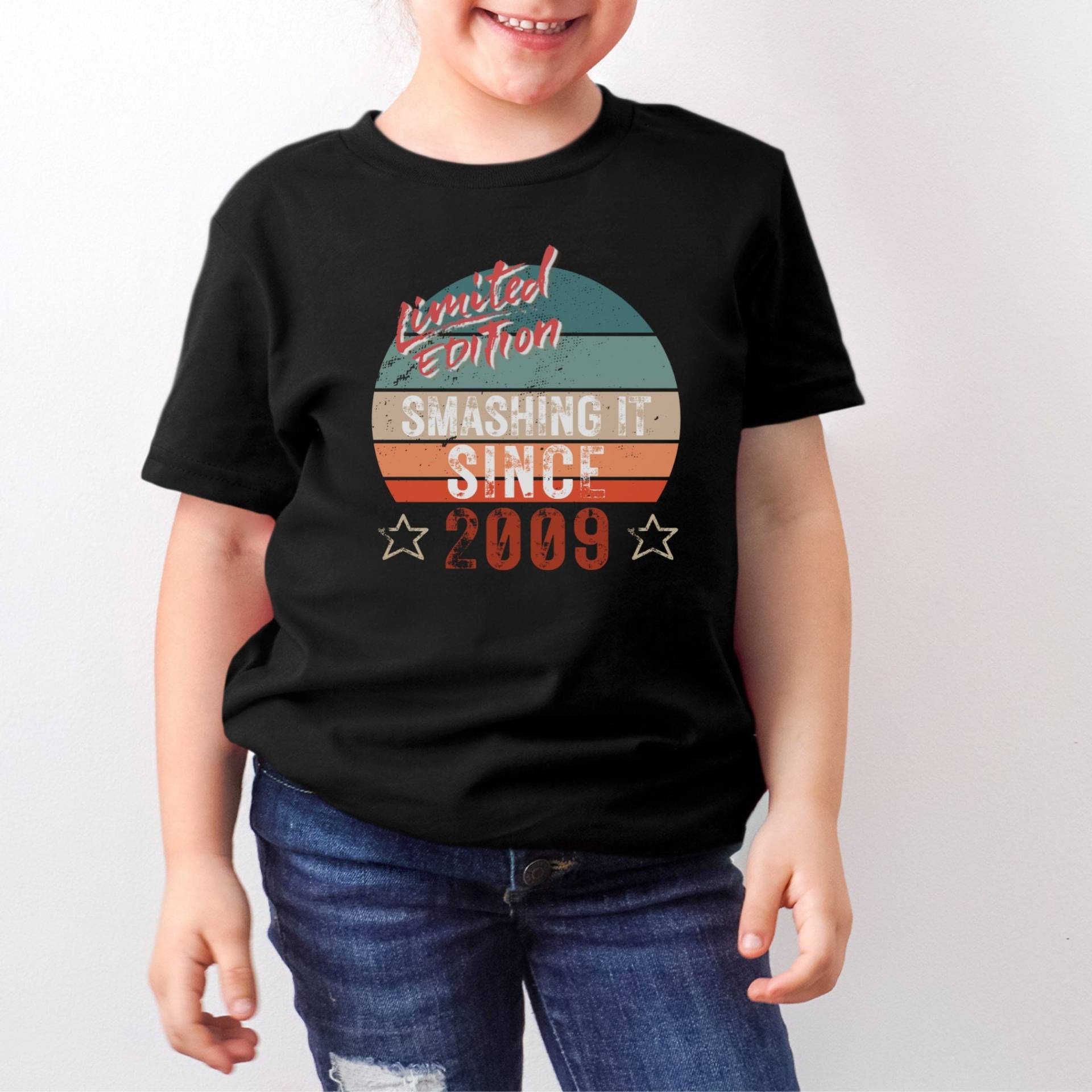 14. Geburtstagsgeschenk Geburtstag T Shirt Smashing It Since 2009 Limited Edition Shirts Jungen Mädchen Kinder von LJCustomTeesDesign