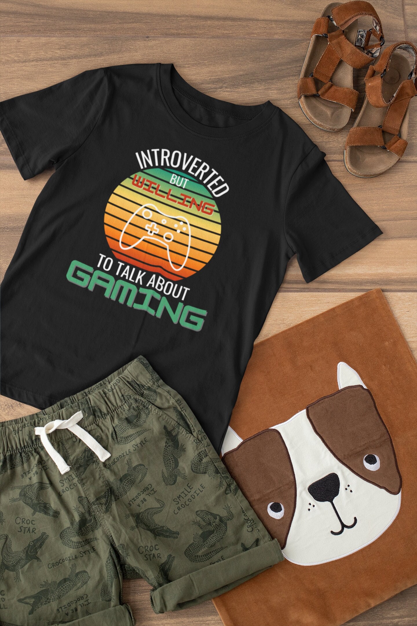 Kinder Gaming T-Shirt Introvertiert, Aber Bereit, Über Gaming Geschenk Für Introvertierte Gaming-Enthusiasten Computerspiel-Fan-T-Shirt Zu Sprechen von LJCustomTeesDesign