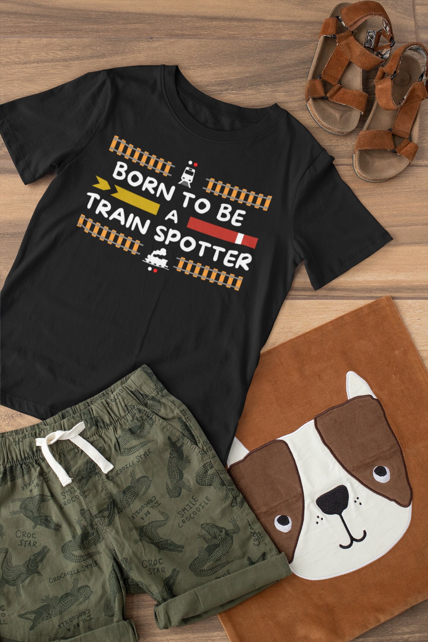 Kinder Zug T-Shirt Born To Be A Train Spotter, Jungen Mädchen T Shirt, Eisenbahn Fan Tshirt, Shirt Geschenk Für Enthusiasten von LJCustomTeesDesign