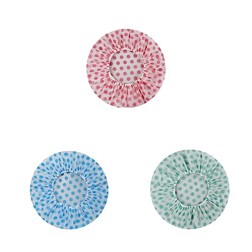 8 Stücke Duschhaube Damen Shower Cap Duschkappe Damen Wasserdichte Elastische Duschhauben zum Duschen Spa Salon Make-up Reisen Hotel von LJFEA