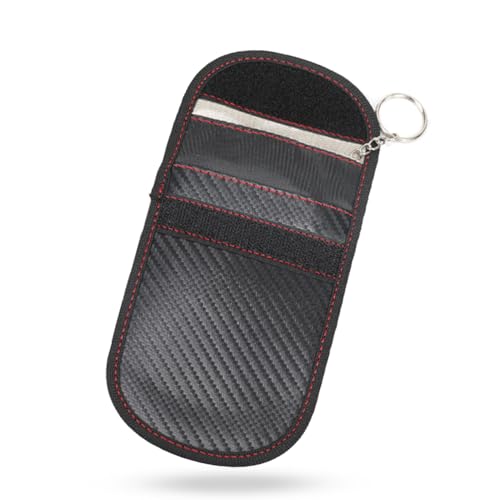 Autoschlüssel Signalblocker Tasche, RFID blockierende Faraday Taschenschutz für Schlüsselanhänger Autosignalblockierung Schlüsselschutz Tasche Fernzugang gedämpfte Signaltasche von LJFEA