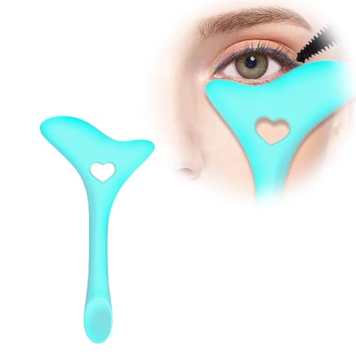 Eyeliner-Schablonen Flügelspitzen, Silikon-Eyeliner-Hilfe, Multifunktion Lippenstift, Gesichtscreme, wiederverwendbares Silikon-Eyeliner-Werkzeug (Blau) von LJFEA