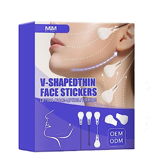 LJFEA 40 StüCk Face Lifting Tape, Fadenlifting Lifting Tapes Gesicht V-Form Gesicht Make-Up Gesicht Lift Werkzeuge Für Gesicht Unsichtbare DüNne Gesicht Aufkleber DüNne Gesicht Aufkleber von LJFEA