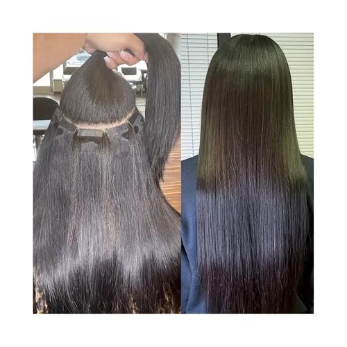 Täglicher Gebrauch Tape-in-Haarverlängerung, natürliches Schwarz, 40,6–66 cm, gerade, brasilianisches Remy-Echthaar, 20 Stück, 50 g/Packung, nahtlose Hauteinschlag-Tape-in-Haarverlängerung for Frauen Täglicher Gebrauch Tape-in-Haarverlängerung, natürliches Schwarz, 40,6–66 cm, gerade, brasilianisches Remy-Echthaar, 20 Stück, 50 g/Packung, nahtlose Hauteinschlag-Tape-in-Haarverlängerung for Frauen von LJHFG63KUYT