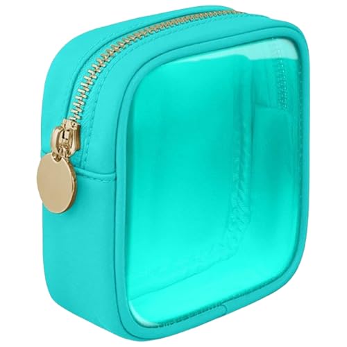 Transparente Make-up-Tasche, Reise-Kosmetiktasche, transparent, Mini-Kulturbeutel mit Reißverschluss, tragbare Make-up-Tasche, Auto-Organizer, Essentials für Damen, grün von LJJCSFF