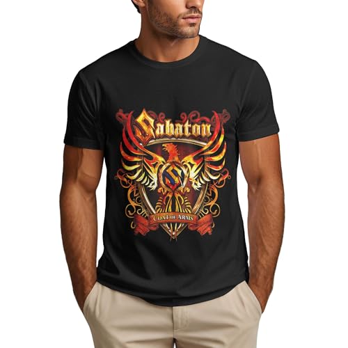 Sabaton Tshirt Herren Short Sleeve T-Shirt - aus Hochwertiger Baumwolle - Regular fit Kurzarm Tshirt Sabaton Tshirt Herren Short Sleeve T-Shirt - aus Hochwertiger Baumwolle - Regular fit Kurzarm Tshirt von LJLIJIKEL
