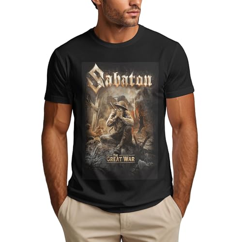 Sabaton Tshirt Herren Short Sleeve T-Shirt - aus Hochwertiger Baumwolle - Regular fit Kurzarm Tshirt Sabaton Tshirt Herren Short Sleeve T-Shirt - aus Hochwertiger Baumwolle - Regular fit Kurzarm Tshirt von LJLIJIKEL