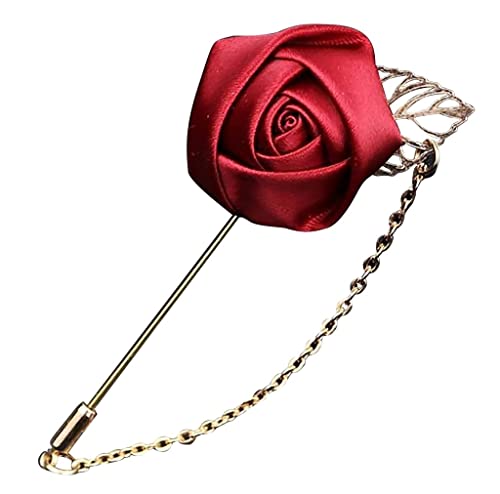 Broschen für Damen und Herren, Dekoration, Brosche, Anstecknadel, Ornament, Individualität, Geschenk, Brosche, Schmuck für Damen, Broschen für Damen (blau: Claret, Größe: 9 x 3 cm) (Claret 9 x 3 cm) von LJQZFWXX