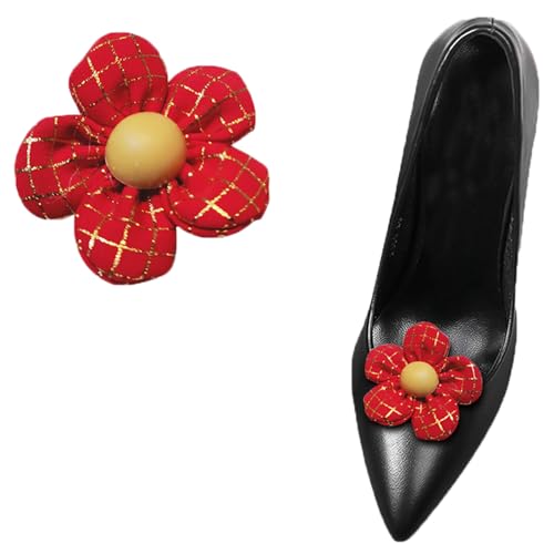 LJRPUPY Blumen-Schuh-Clips, Schuhschleife, Stiefel, dekorative Schuhe und Kleider, Zubehör für Damen und Mädchen, Satin von LJRPUPY