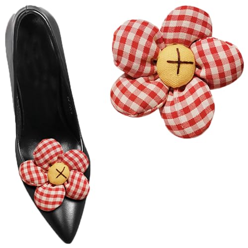 LJRPUPY Blumen-Schuh-Clips, Schuhschleife, Stiefel, dekorative Schuhe und Kleider, Zubehör für Damen und Mädchen, Satin von LJRPUPY