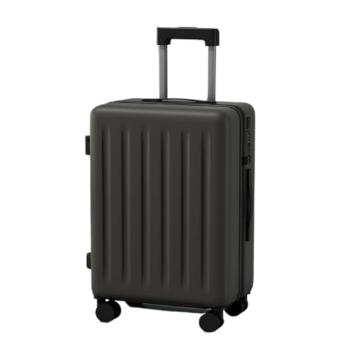 LJSPTU Koffer Multifunktionaler Koffer, Damen-Trolley, Leise Und Langlebig, Passwort-Box, Herren-Koffer, 20 Zoll Suitcase (Color : Gray, Size : 24in) von LJSPTU