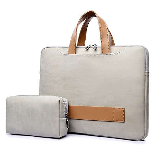 LJWDYS Laptoptasche für Damen, Wasserabweisende Schlanke Aktentasche mit Organizer Fach(Gray,16.1 inch) von LJWDYS