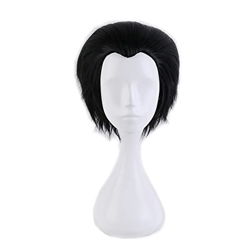 JURI!!! on ICE Katsuki Yuuri Short Black Slicked Back Hitzebeständiges Kunsthaar Anime Cosplay Kostüm Perücke + Perückenkappe JURI!!! on ICE Katsuki Yuuri Short Black Slicked Back Hitzebeständiges Kunsthaar Anime Cosplay Kostüm Perücke + Perückenkappe von LJYNB