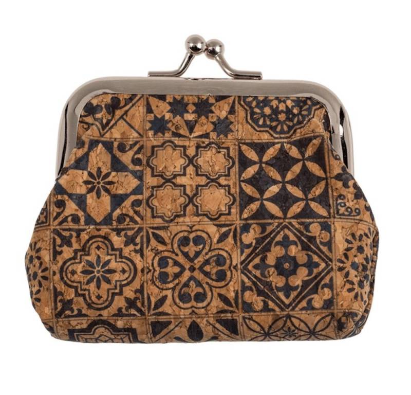 LK Trend & Style Mini Geldbörse aus Kork mit Mandala Motiv (Boho Style), Funktionalität trifft auf Stil von LK Trend & Style