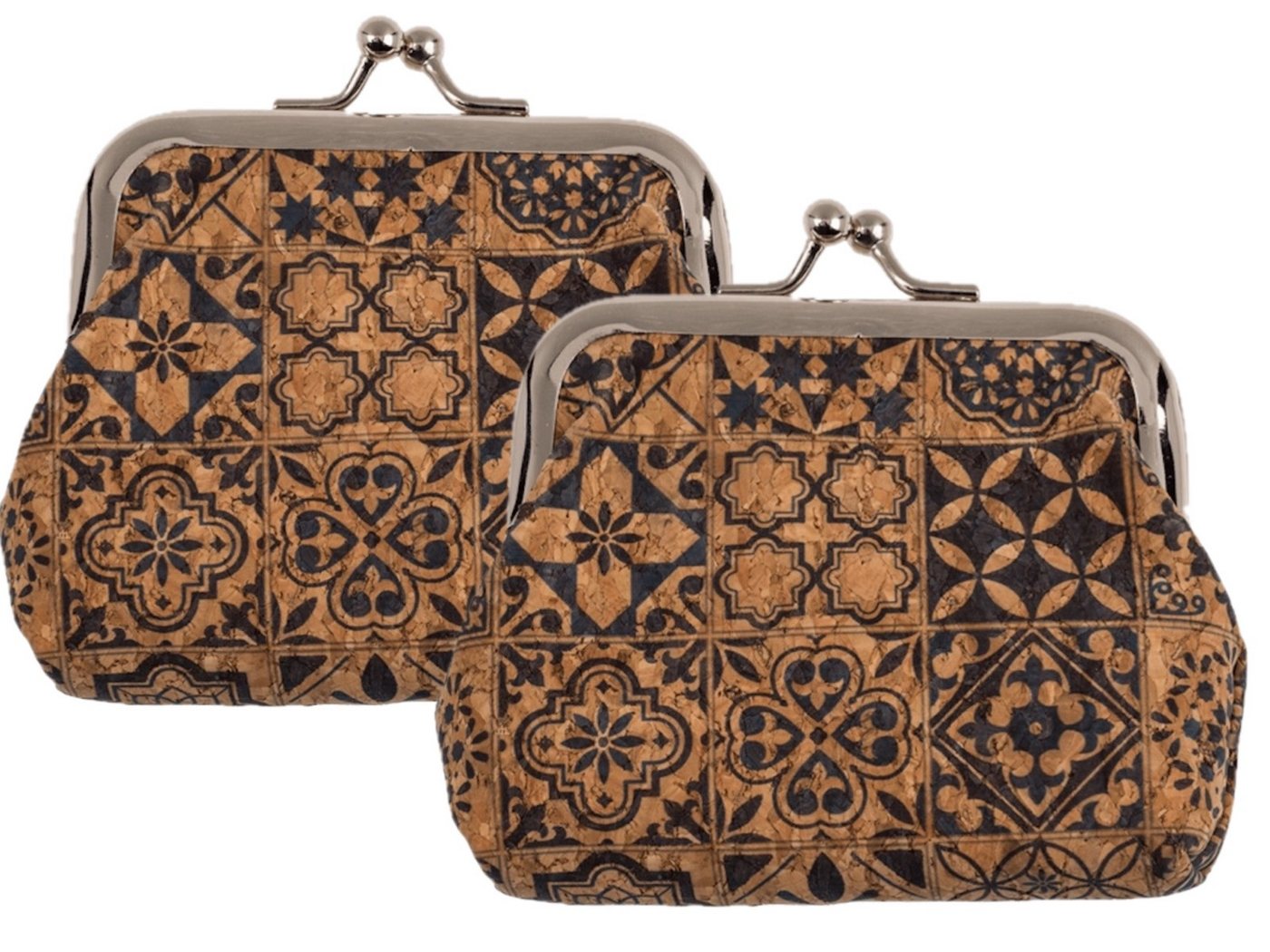 LK Trend & Style Mini Geldbörse aus Kork mit Mandala Motiv 2 Stück (Boho Style), Funktionalität trifft auf Stil von LK Trend & Style