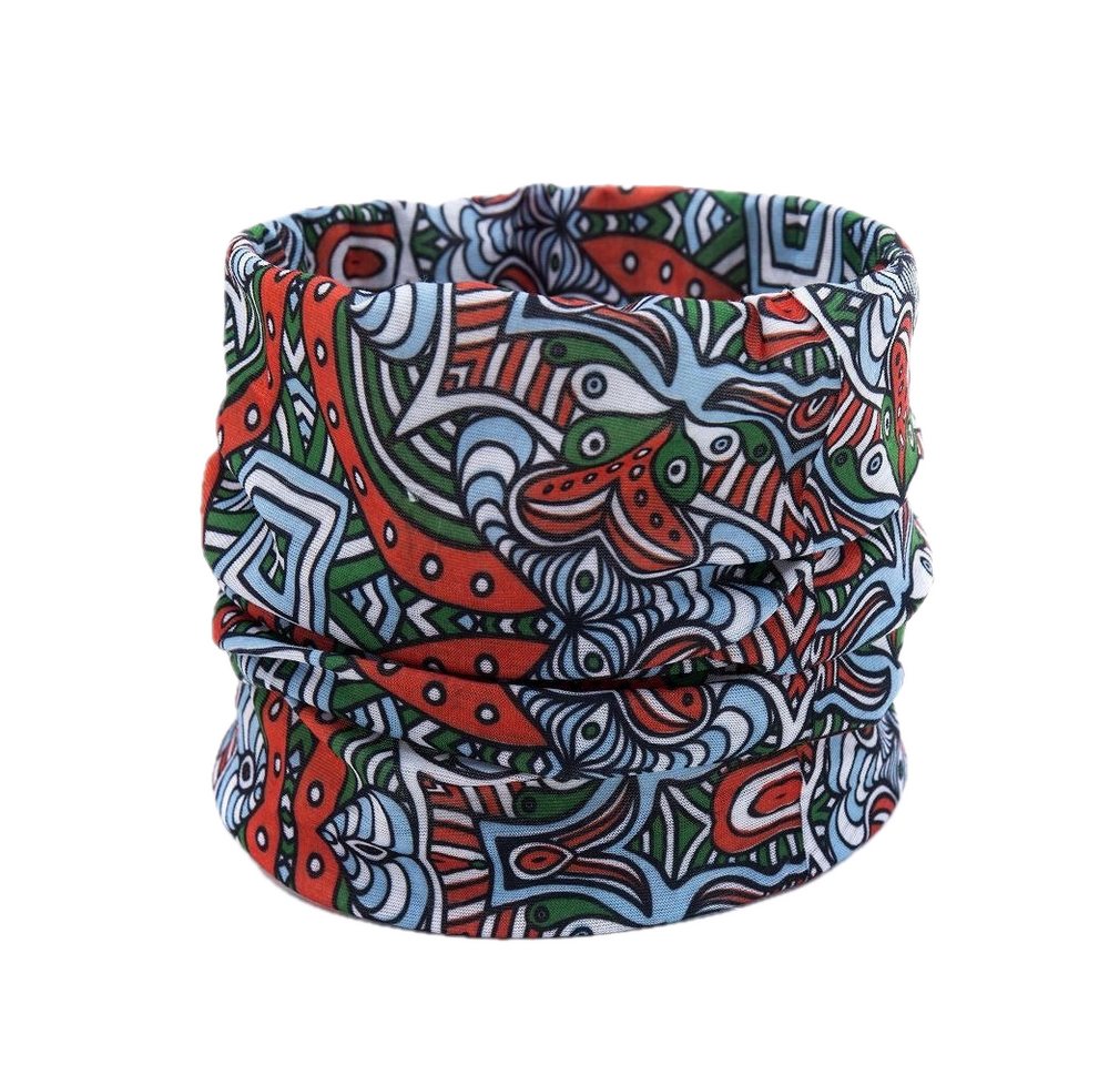 LK Trend & Style Multifunktionstuch Schlauchtuch, Halstuch, Stirnband, Mütze, (Joggen Trekking Wandern Radfahren Bike Loop Schal, Ein Alleskönner, Sonnenschutz), mit Viskoseanteil von LK Trend & Style