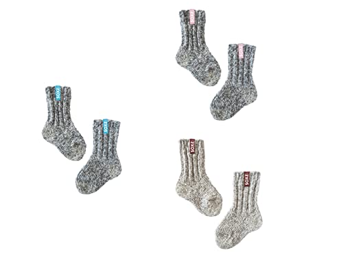 LK Trend & Style SOXS Rutschfeste Babysocken, 3 Paar Antirutschsocken für Babys 0-28 Monate, Anti-Kratz Superweich Atmungsaktiv Baumwollsocken, Stoppersocken für Kleinkinder Mädchen Jungen (Unisex) von LK Trend & Style