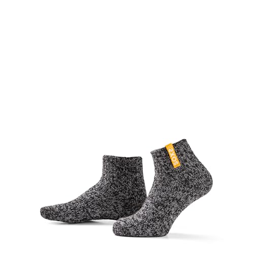LK Trend & Style SOXS SOCKEN DUNKELGRAUE WOLLE DAMENSOCKEN GOLDEN EARTH LABEL KURZSOCKE (37-41) von LK Trend & Style