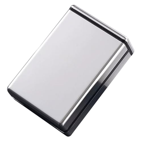 tragbare Zigarettenkartons mit Vintage-Metall, Koffer 20 Kapazität Mehrfarbig(Silver) von LKAMCBZMF