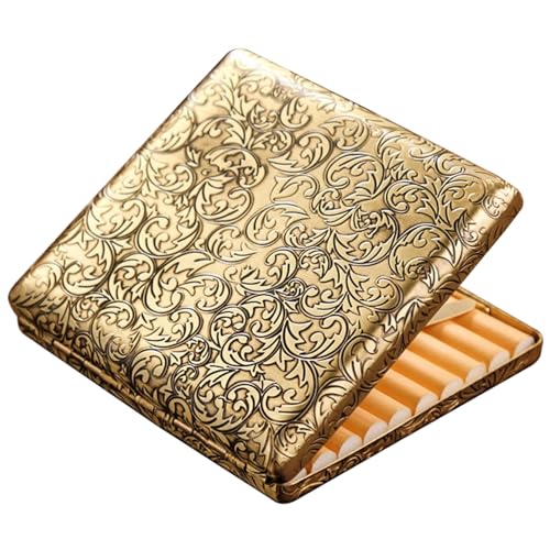 tragbare Zigarettenkartons mit Vintage-Metall, Messinggehäuse, 20 Kapazität von LKAMCBZMF