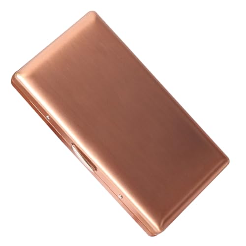 tragbare Zigarettenkartons mit Vintage-Metall, Metallgehäuse for 18–20 s, Mehrfarbig(Rose Gold) von LKAMCBZMF