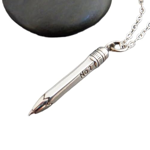 925 Sterling Silber Bleistift Nr. 2 Halskette klein Schullehrer Geschenk Künstler Zeichnung Charm schlicht zart zierlich zierlicher Anhänger Geschenk für sie | mit 18 Zoll Kette | versilbert | 0280 925 Sterling Silber Bleistift Nr. 2 Halskette klein Schullehrer Geschenk Künstler Zeichnung Charm schlicht zart zierlich zierlicher Anhänger Geschenk für sie | mit 18 Zoll Kette | versilbert | 0280 von LKBEADS