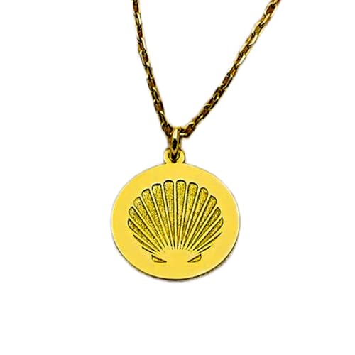 925 Sterling Silber Luxus Anhänger 22mm, Ohne Kette, Muschel - Zierlich - Zarter Muschelschmuck - Kleine Sommeranhänger - Weihnachten, vergoldet, Handgefertigt|LK_OPC_01886 von LKBEADS
