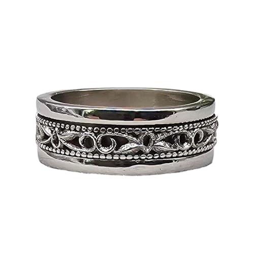 925 Sterling Silber Spinner Ring Unisex, minimalistisches Meditations-Fidget-Band, Meditation zur Angstlinderung, rotierender, gehämmerter Boho-Ring für Entspannung und Komfort | LK_SPV_T_0314 925 Sterling Silber Spinner Ring Unisex, minimalistisches Meditations-Fidget-Band, Meditation zur Angstlinderung, rotierender, gehämmerter Boho-Ring für Entspannung und Komfort | LK_SPV_T_0314 von LKBEADS