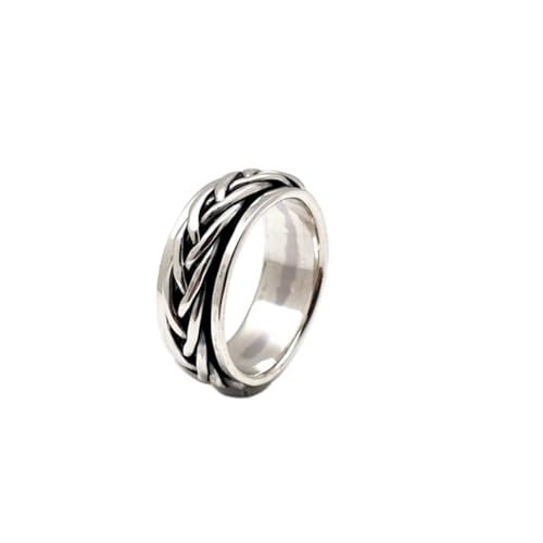 925 Sterling Silber Spinner Ring Unisex, minimalistisches Meditations-Fidget-Band, Meditation zur Angstlinderung, rotierender, gehämmerter Boho-Ring für Entspannung und Komfort | LK_SPV_T_0353 925 Sterling Silber Spinner Ring Unisex, minimalistisches Meditations-Fidget-Band, Meditation zur Angstlinderung, rotierender, gehämmerter Boho-Ring für Entspannung und Komfort | LK_SPV_T_0353 von LKBEADS