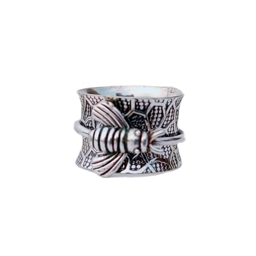 925 Sterling Silber Spinner Ring Unisex, minimalistisches Meditations-Fidget-Band, Meditation zur Angstlinderung, rotierender, gehämmerter Boho-Ring für Entspannung und Komfort | LK_SPV_T_0771 925 Sterling Silber Spinner Ring Unisex, minimalistisches Meditations-Fidget-Band, Meditation zur Angstlinderung, rotierender, gehämmerter Boho-Ring für Entspannung und Komfort | LK_SPV_T_0771 von LKBEADS