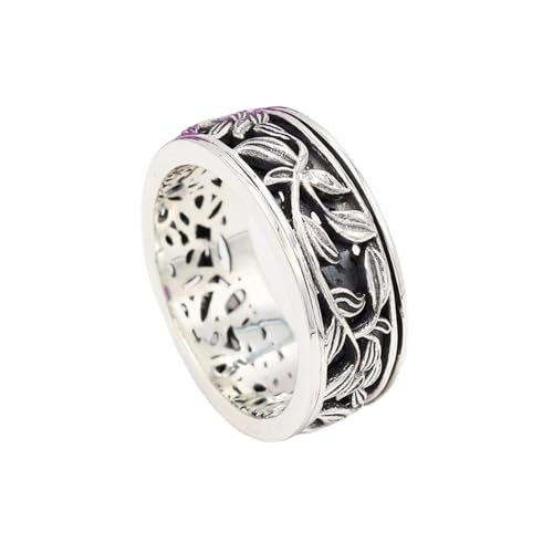 925 Sterling Silber Spinner Ring Unisex, minimalistisches Meditations-Fidget-Band, Meditation zur Angstlinderung, rotierender, gehämmerter Boho-Ring für Entspannung und Komfort | LK_SPV_T_0892 925 Sterling Silber Spinner Ring Unisex, minimalistisches Meditations-Fidget-Band, Meditation zur Angstlinderung, rotierender, gehämmerter Boho-Ring für Entspannung und Komfort | LK_SPV_T_0892 von LKBEADS
