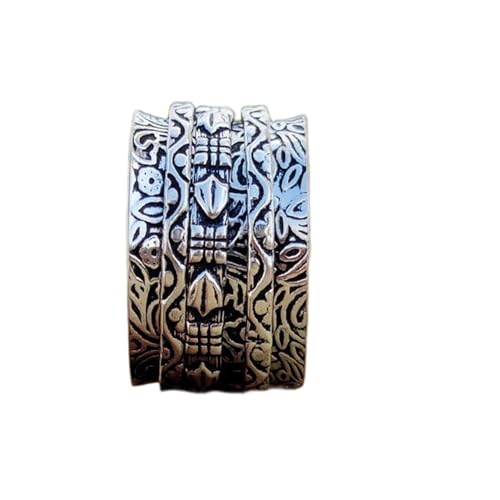 925 Sterling Silber Spinner Ring Unisex, minimalistisches Meditations-Fidget-Band, Meditation zur Angstlinderung, rotierender, gehämmerter Boho-Ring für Entspannung und Komfort | LK_SPV_T_1158 925 Sterling Silber Spinner Ring Unisex, minimalistisches Meditations-Fidget-Band, Meditation zur Angstlinderung, rotierender, gehämmerter Boho-Ring für Entspannung und Komfort | LK_SPV_T_1158 von LKBEADS