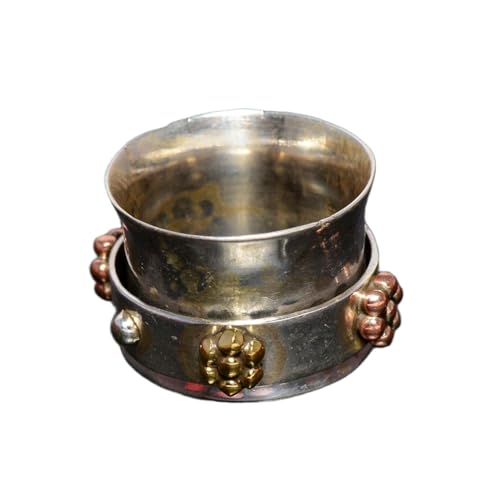 925 Sterling Silber Spinner Ring Unisex, minimalistisches Meditations-Fidget-Band, Meditation zur Angstlinderung, rotierender, gehämmerter Boho-Ring für Entspannung und Komfort|LK_SPV_TTT_0431 von LKBEADS