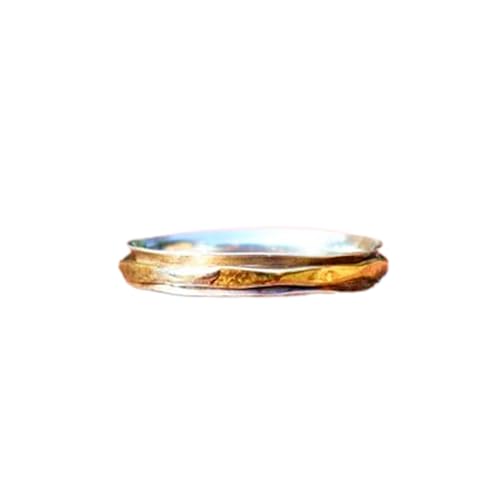 925 Sterling Silber Spinner Ring Unisex, minimalistisches Meditations-Fidget-Band, Meditation zur Angstlinderung, rotierender, gehämmerter Boho-Ring für Entspannung und Komfort | LK_VSP_TT_0118 925 Sterling Silber Spinner Ring Unisex, minimalistisches Meditations-Fidget-Band, Meditation zur Angstlinderung, rotierender, gehämmerter Boho-Ring für Entspannung und Komfort | LK_VSP_TT_0118 von LKBEADS