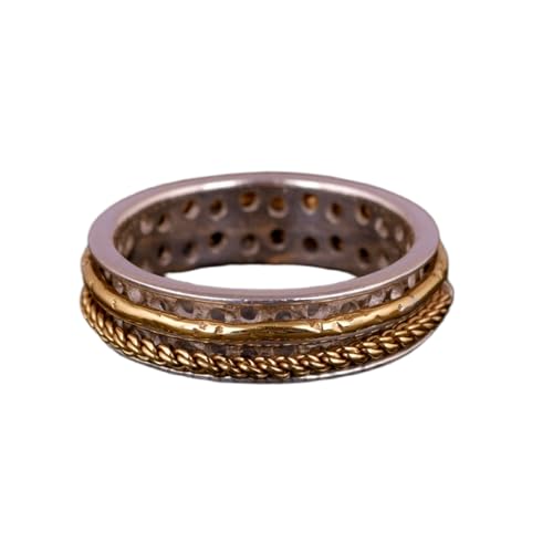 925 Sterling Silber Spinner Ring Unisex, minimalistisches Meditations-Fidget-Band, Meditation zur Angstlinderung, rotierender, gehämmerter Boho-Ring für Entspannung und Komfort | LK_VSP_TT_0122 925 Sterling Silber Spinner Ring Unisex, minimalistisches Meditations-Fidget-Band, Meditation zur Angstlinderung, rotierender, gehämmerter Boho-Ring für Entspannung und Komfort | LK_VSP_TT_0122 von LKBEADS