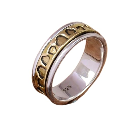 925 Sterling Silber Spinner Ring Unisex, minimalistisches Meditations-Fidget-Band, Meditation zur Angstlinderung, rotierender, gehämmerter Boho-Ring für Entspannung und Komfort | LK_VSP_TT_0341 925 Sterling Silber Spinner Ring Unisex, minimalistisches Meditations-Fidget-Band, Meditation zur Angstlinderung, rotierender, gehämmerter Boho-Ring für Entspannung und Komfort | LK_VSP_TT_0341 von LKBEADS